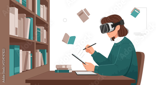 Immersive learning experience with virtual reality in a digitalized library setting