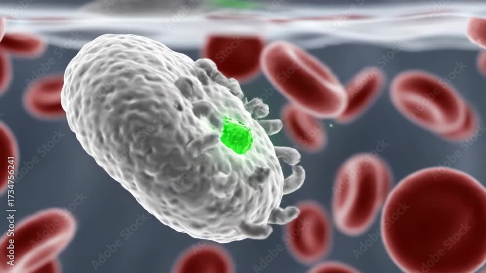 Bacteria Inside Rbc Microscope Bacteria interact with red blood cells in human bloodstream under ...