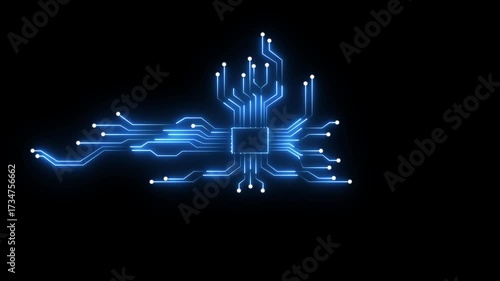 Abstract digital line data background connecting technology concept Abstract technological artificial concept. neon line data concept animation.