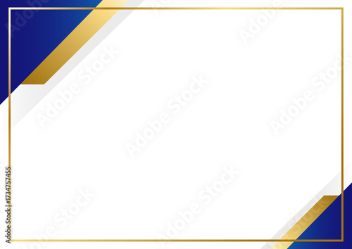 青と金のおしゃれなビジネス背景5