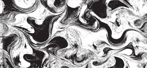 Vector brush stroke texture. Distressed uneven grunge background. Abstract vector illustration. Overlay over any design to create interesting effect and depth. Black isolated on white. EPS10
