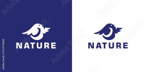 Classic Silhouette of Pigeon Dove Bird on Tree Branch for Nature 