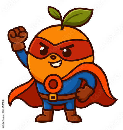 orange superhero 