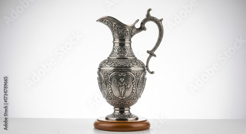 antique vase on a white background