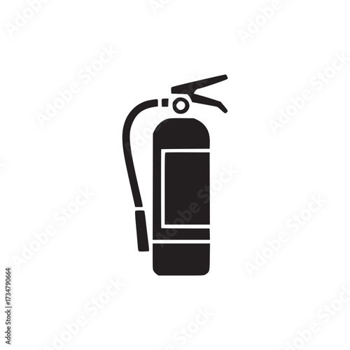 Vector art of fire extinguisher icon symbol of fire safety, emergency equipment, and protection vector illustration of a fire suppression device for firefighting and safety measures