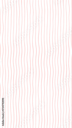 Delicate abstract background featuring soft pink vertical wavy lines. A seamless hand-drawn pattern creating a gentle and modern aesthetic for textile or paper