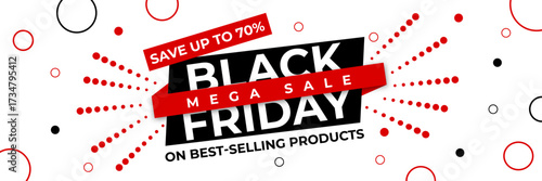 Black Friday sale design for e commerce shopping business marketing and digital promotion. Black Friday design created for e commerce online shopping discount offers branding mark