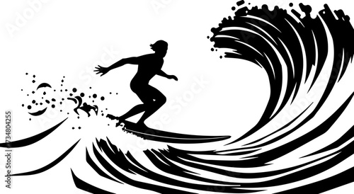 Tubes and Crashing Water Surf Culture Design

