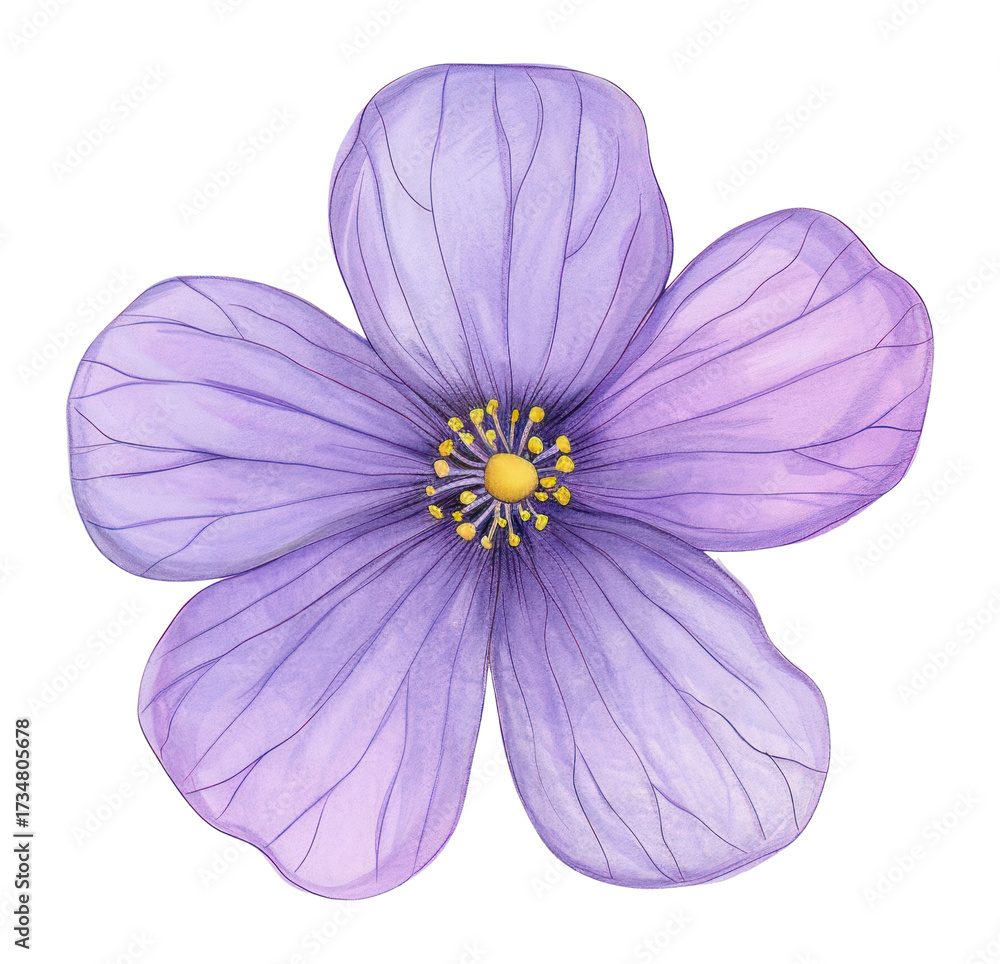Obraz premium PNG Lavender flower illustration drawing petals.