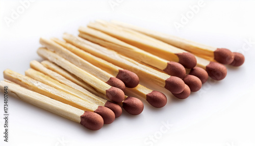 Matches On A White Background