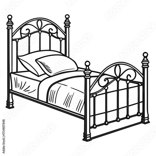 illustration of a bedroom