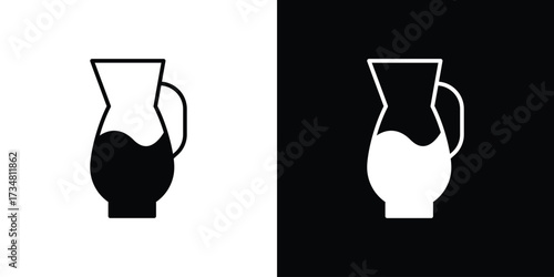 Vinegar icons. silhouette icons for ui designs