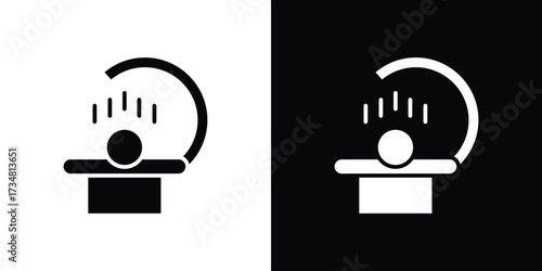 Solarium icons. silhouette icons for ui designs