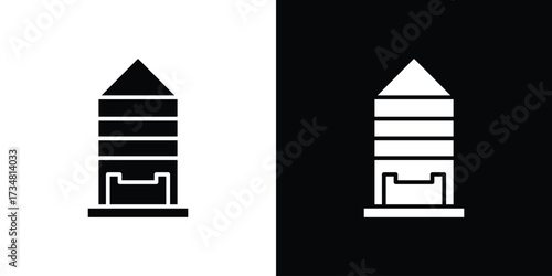 Silo icons. silhouette icons for ui designs