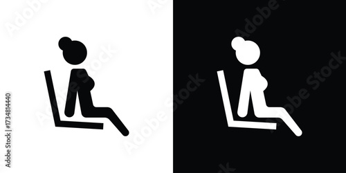 Sauna icons. silhouette icons for ui designs