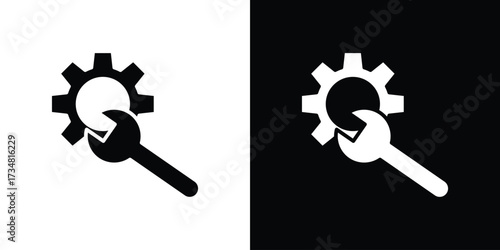 Productivity tools icons. silhouette icons for ui designs