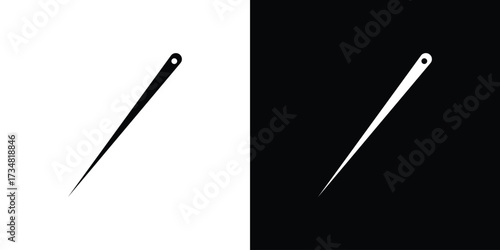 Needle icons. silhouette icons for ui designs