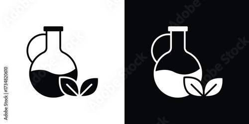 Massage oil icons. silhouette icons for ui designs