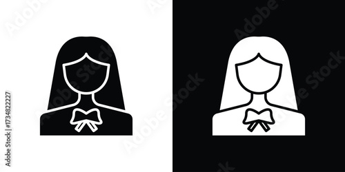 Lawyer icons. silhouette icons for ui designs