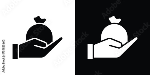 Inheritance law icons. silhouette icons for ui designs