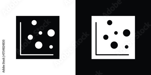 Heat Map icons. silhouette icons for ui designs