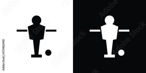 Foosball icons. silhouette icons for ui designs