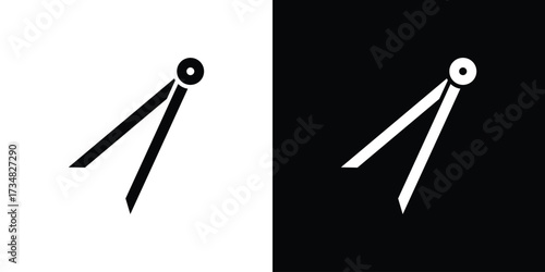 Eyebrow tweezers icons. silhouette icons for ui designs