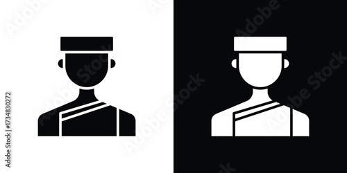 Concierge icons. silhouette icons for ui designs