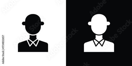 Businessman icons. silhouette icons for ui designs