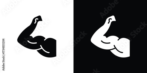 Arm icons. silhouette icons for ui designs