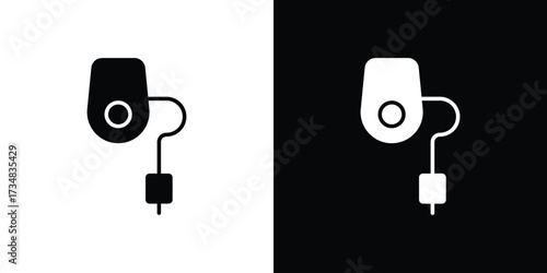 Anesthesia icons. silhouette icons for ui designs
