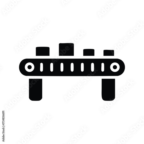 Simplified silhouette of a traditional stringed musical instrument with a rounded body and multiple tuning pegs on a plain