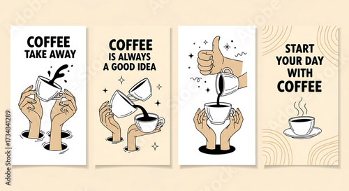 Creative concept vector illustrations showing design, art, and idea generation. Includes teamwork, brainstorming, and creative process elements for modern projects.	