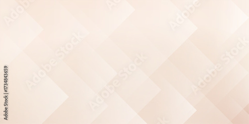 Golden rose abstract background with square shapes. Brown neutral gradient bg. Cream color backdrop with transparency lines. Vector illustration