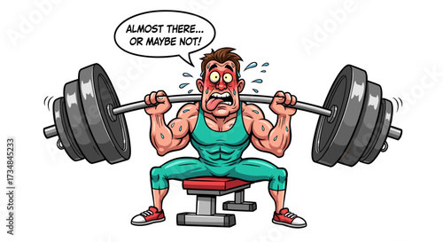 Strongman Weightlifter Cartoon