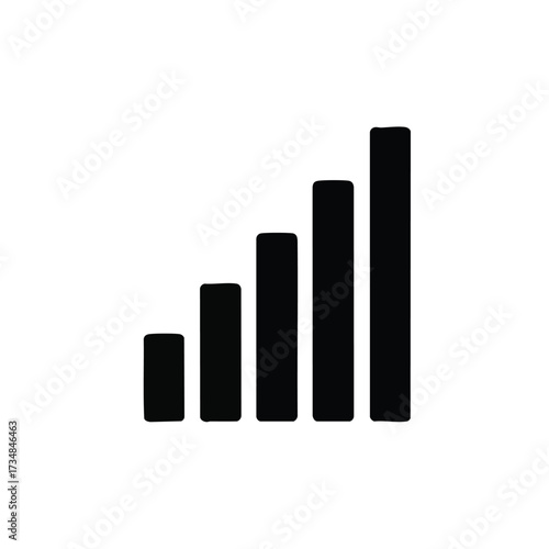 Free Download Progression of Increasing Bar Graph with Rising Values and Growth Indicators in a Minimalist Style - GFXLoad