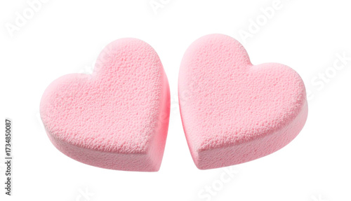 pink heart shaped soap