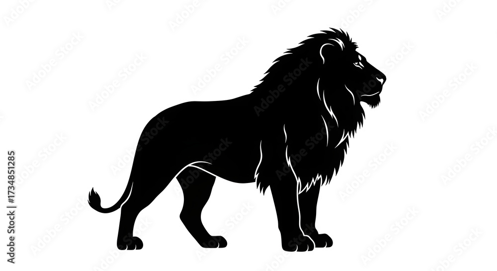 Obraz premium lion vector illustration