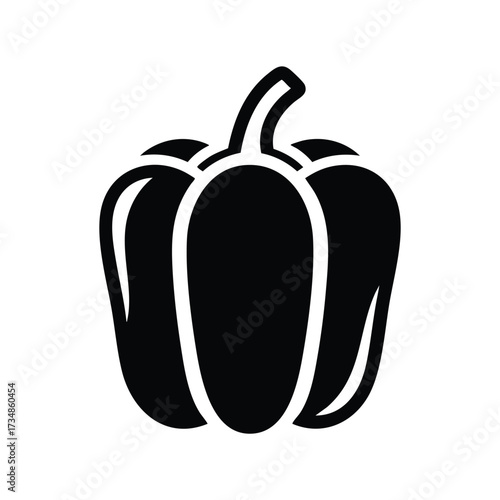 Fresh Bell Pepper with Vibrant Colors and Smooth Texture on a
