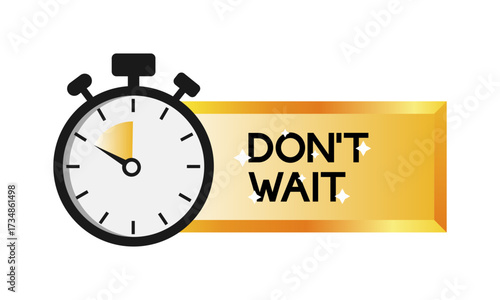 Limited offer. Sale countdown badge. Limited time only discount promotion. Vector illustration	
