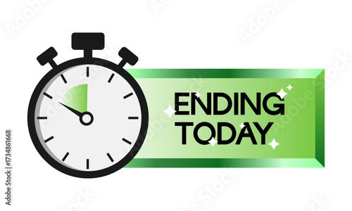 Limited offer. Sale countdown badge. Limited time only discount promotion. Vector illustration