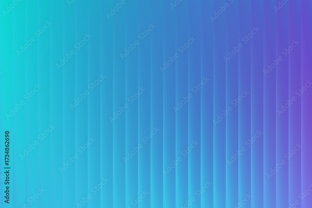 Obraz premium A mesmerizing gradient of teal, blue, and purple hues, creating a visually stunning and calming effect with vertical lines and a sense of depth and dimension
