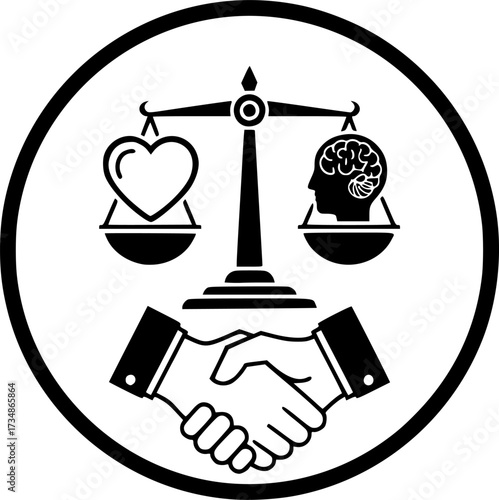 Ethics icon design illustration. icon concept in flat

