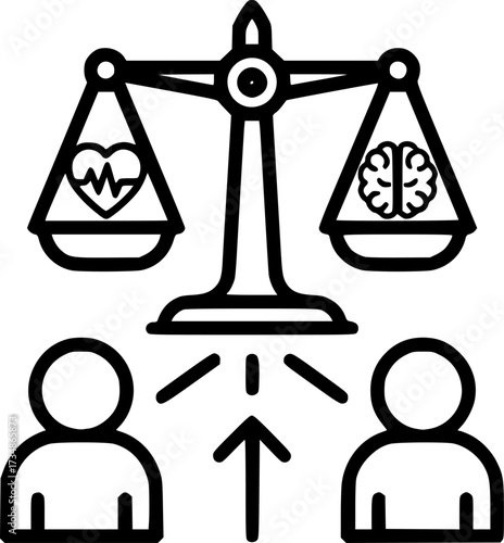 Ethics icon design illustration. icon concept in flat
