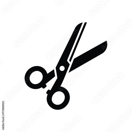 Pair of professional scissors with sharp blades and ergonomic handles designed for precise cutting tasks in a workshop or craft environment