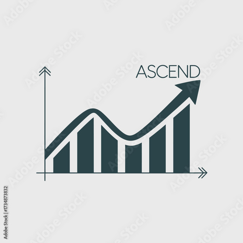 An illustrated graph depicting a significant upward trend representing growth and progress, highlighting the importance of upward movements in business and life.