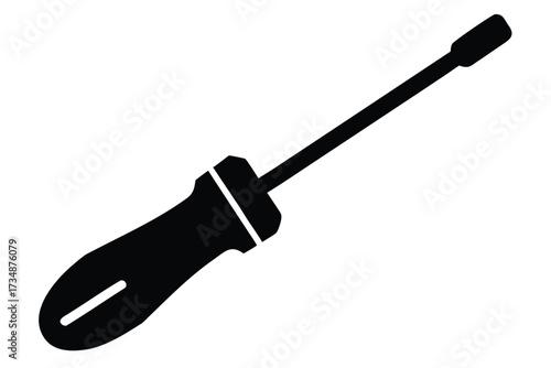 screwdriver vector icon silhouette
