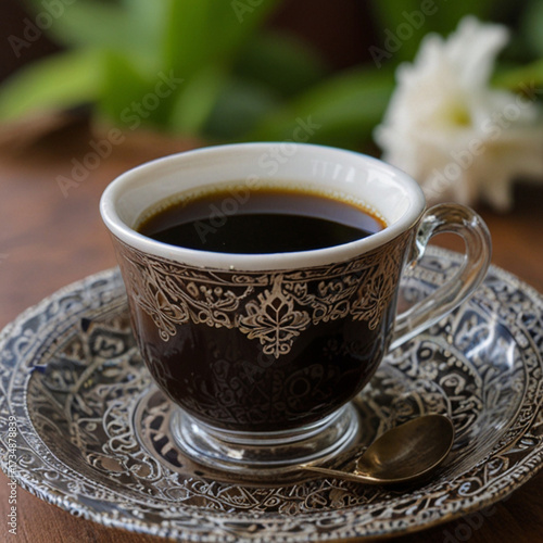 A cup of Javanese coffee.