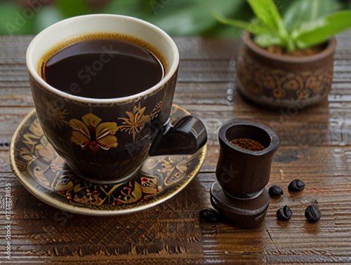 A cup of Javanese coffee