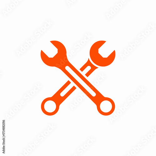 An illustration of crossed wrenches represents the fundamental tools in repair and engineering, symbolizing maintenance, crafting, and skill in mechanical endeavors.